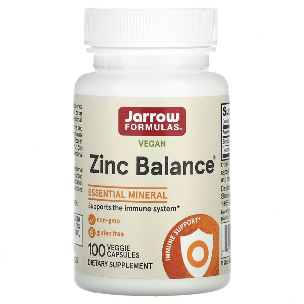 Jarrow Formulas, Zinc Balance, 100      , -, 