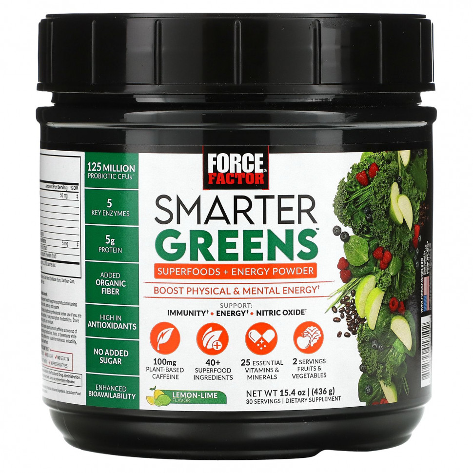 Force Factor, Smarter Greens,  +  ,   , 436  (15,4 )    , -, 