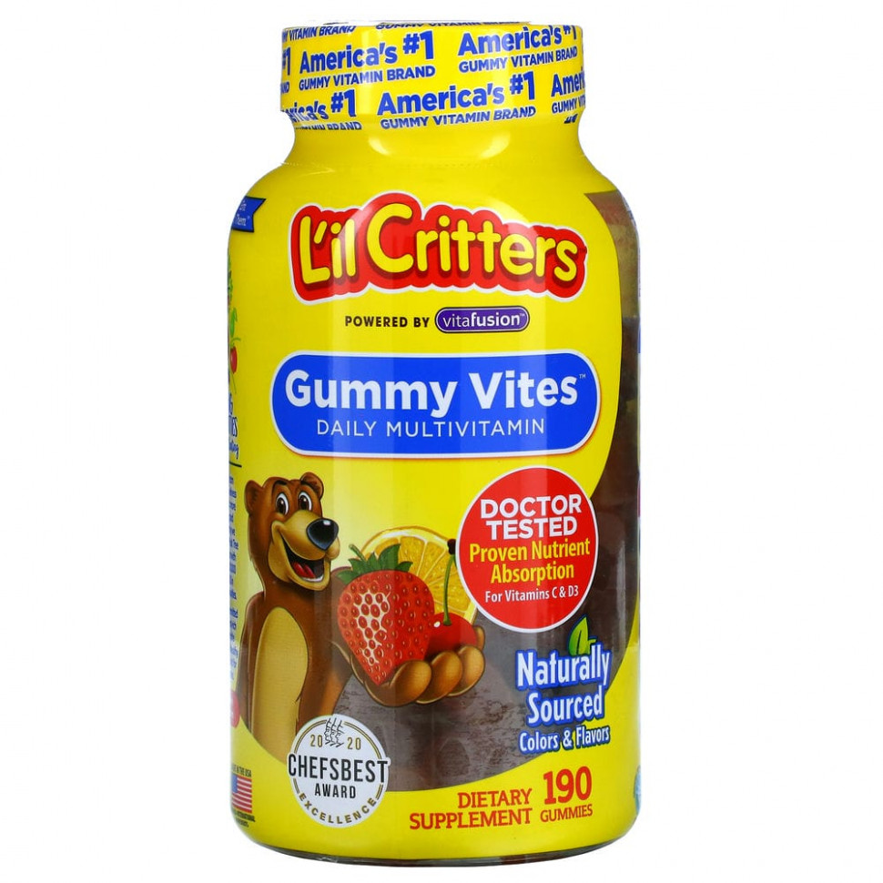 L'il Critters, Gummy Vites,  , 190      , -, 