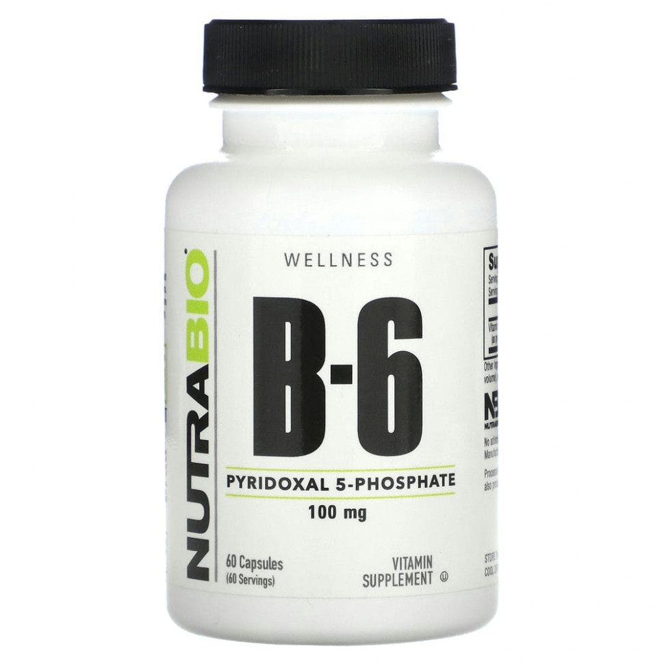 Nutrabio Labs,  B6, 100 , 60     , -, 