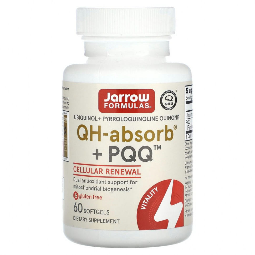 Jarrow Formulas, , QH-Absorb + PPQ, 60      , -, 