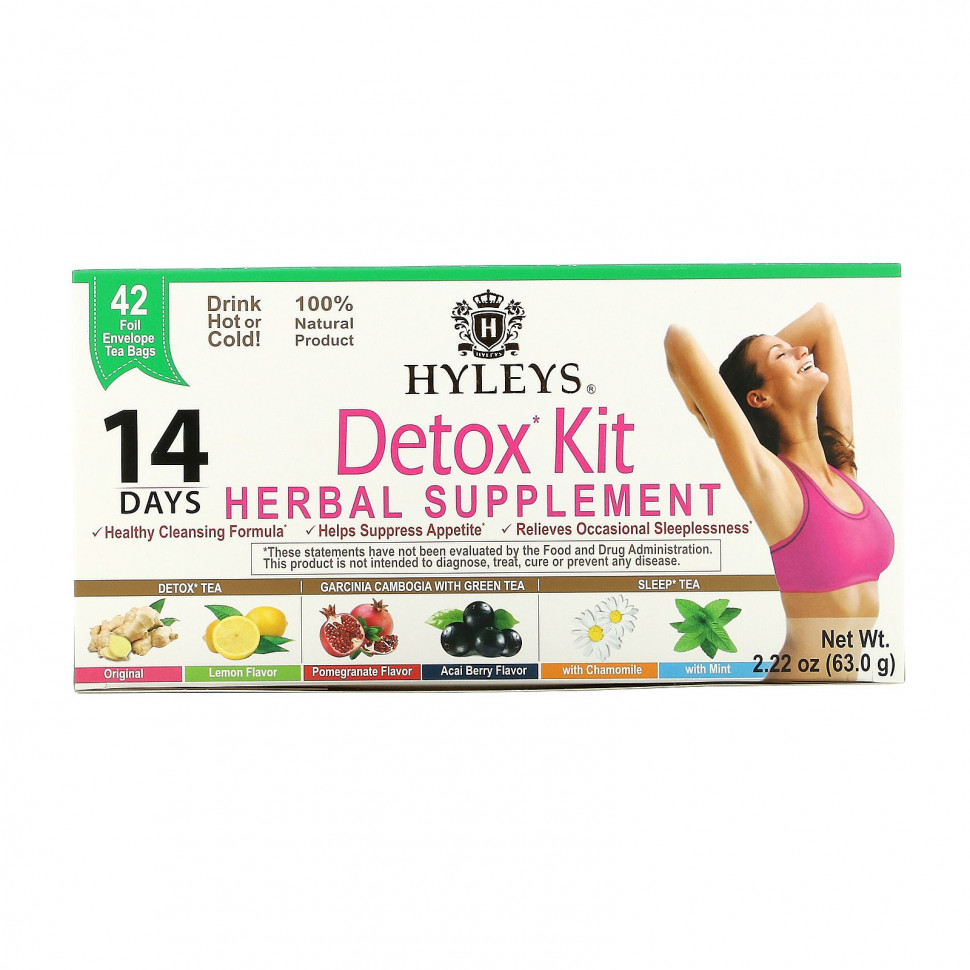 Hyleys Tea, Detox Kit, 14- ,  , 42     , 63,0  (2,22 )    , -, 