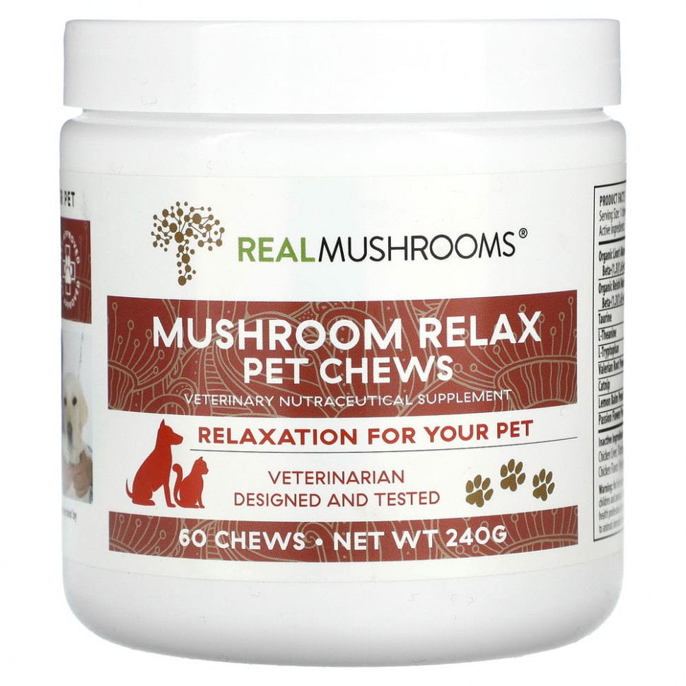  Real Mushrooms, Mushroom Relax,  , 60  , 240   Iherb ()