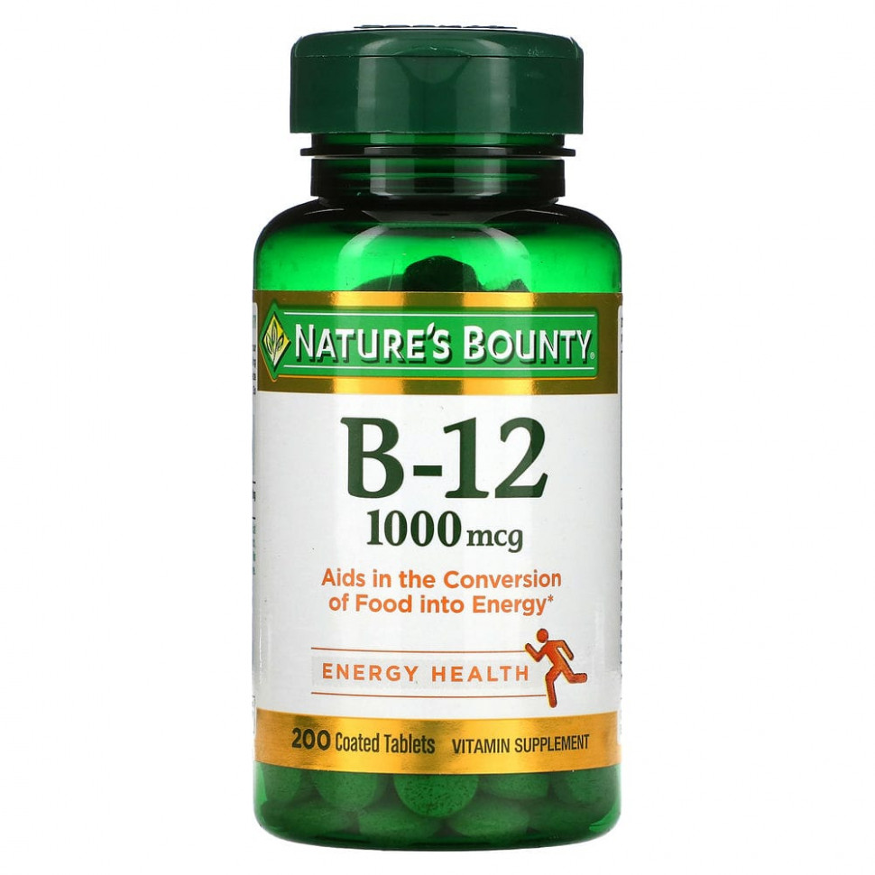 Nature's Bounty, B-12, 1000 , 200       , -, 