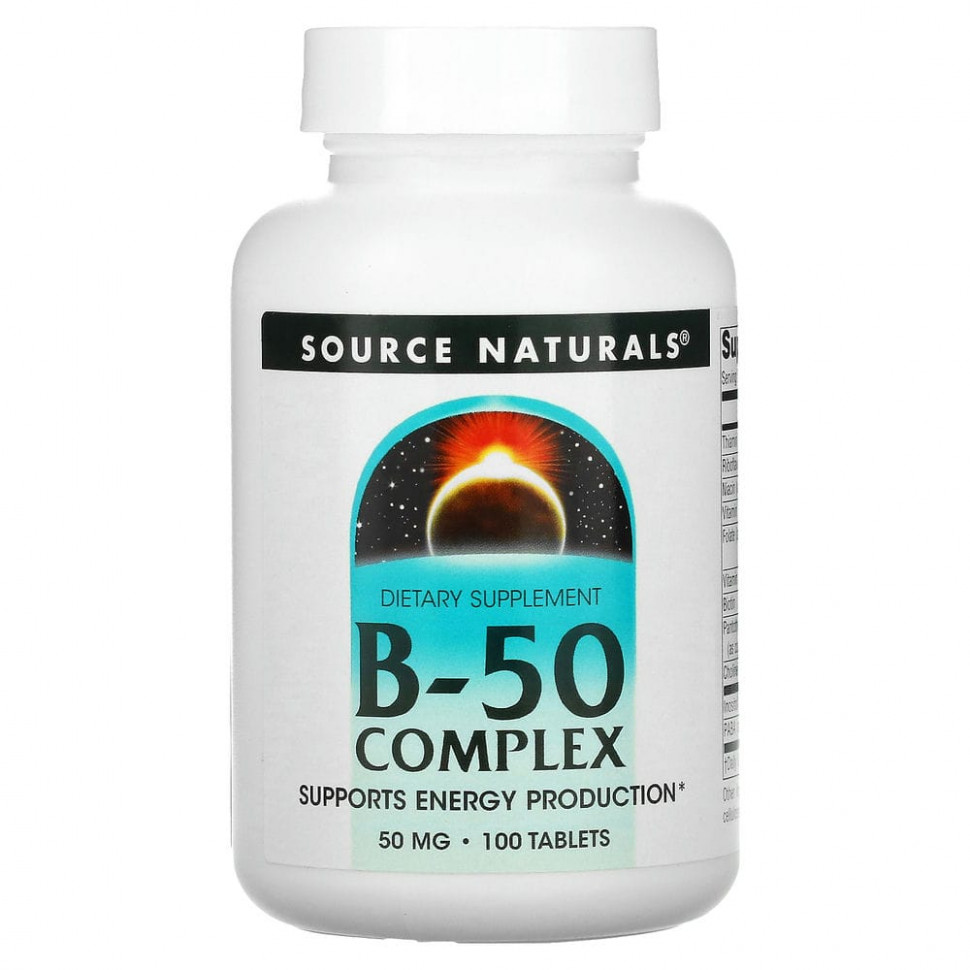 Source Naturals,  B-50, 50 , 100     , -, 