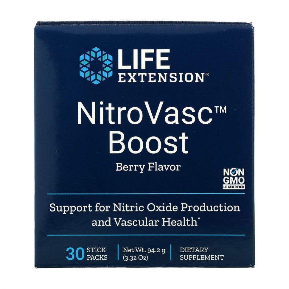 ���������� Life Extension, NitroVasc Boost, ������� ����, 30 ���������  Iherb (������)
