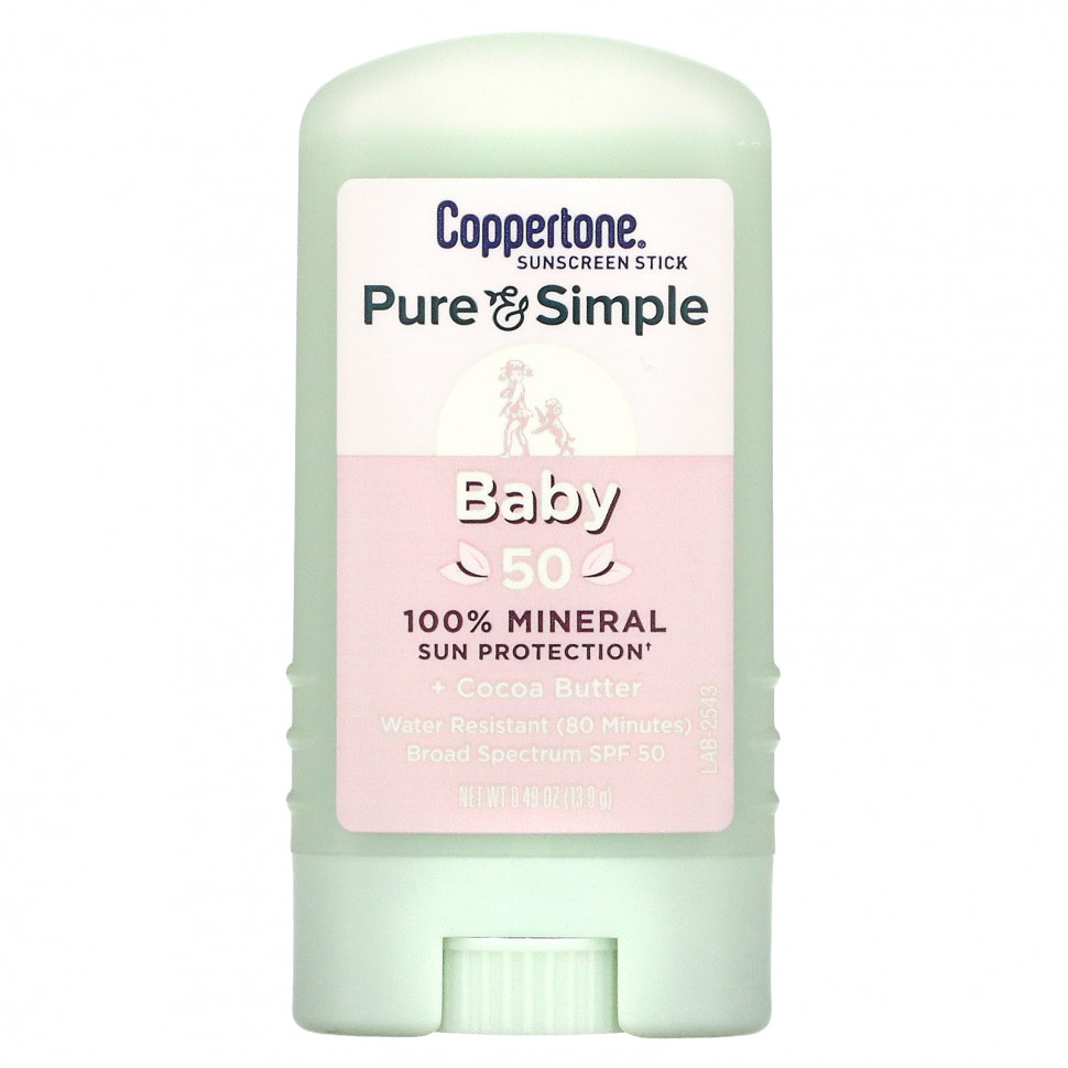���������� Coppertone, Baby, �������������� ����, SPF 50, 13,9 � (0,49 �����)  Iherb (������)