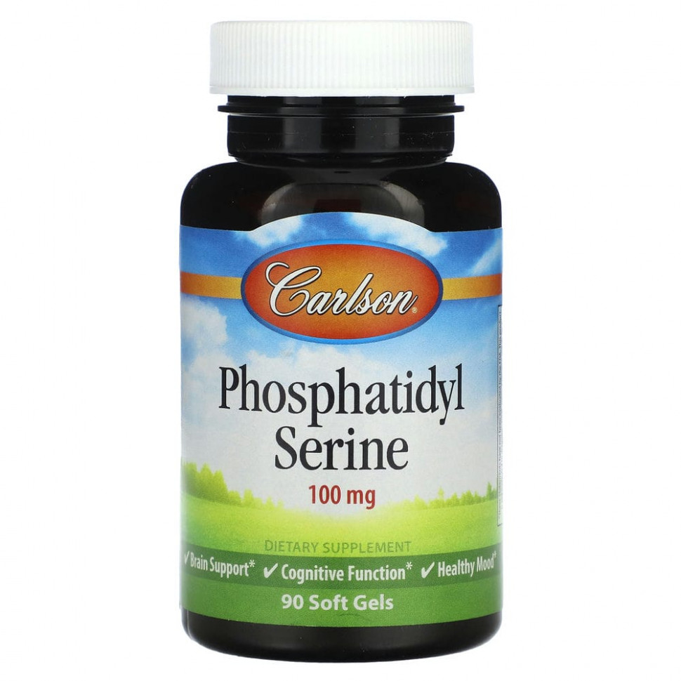 Carlson, Phosphatidyl Serine, 100 mg, 90 Soft Gels    , -, 