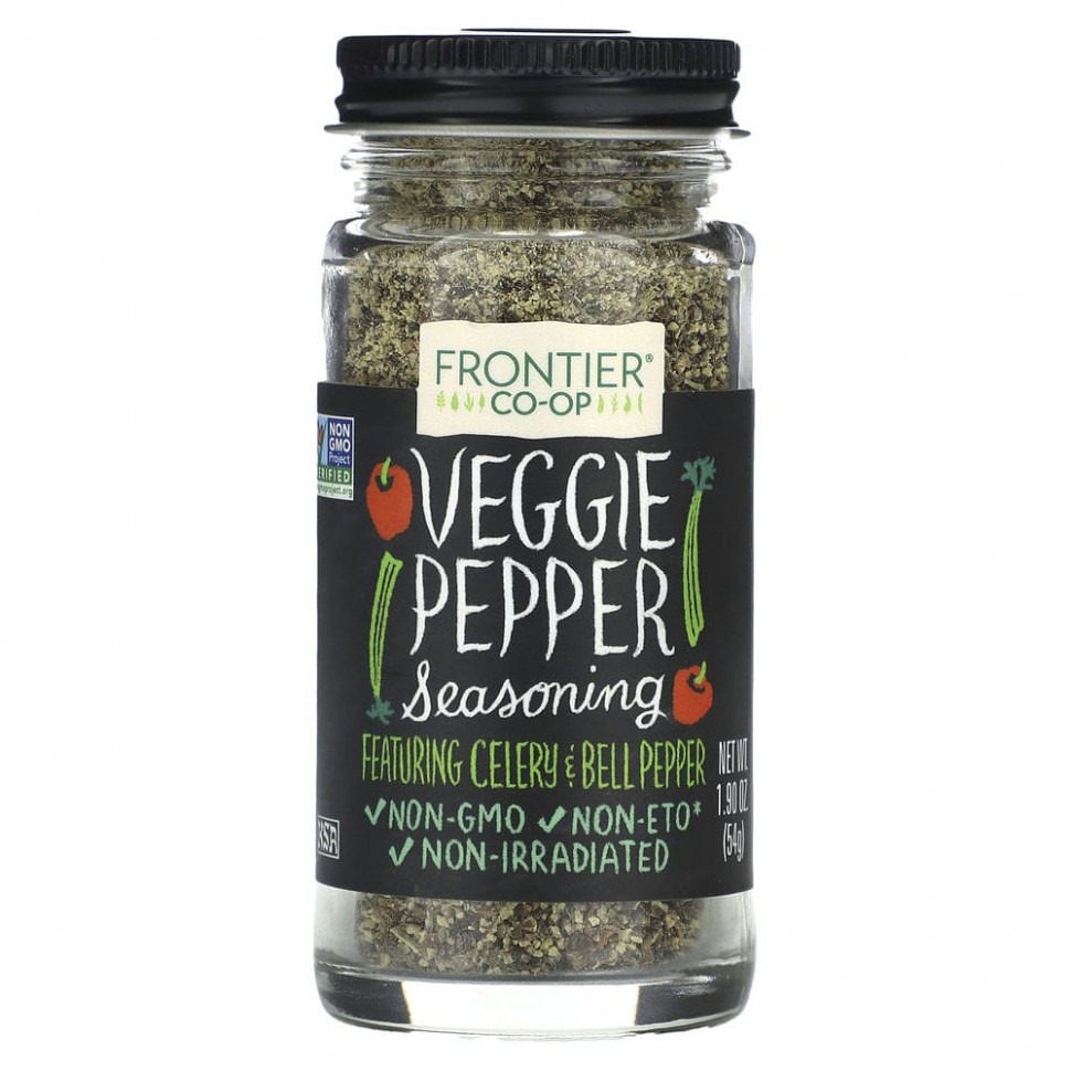 Frontier Co-op, Veggie Pepper Seasoning, 1.9 oz (54 g)    , -, 