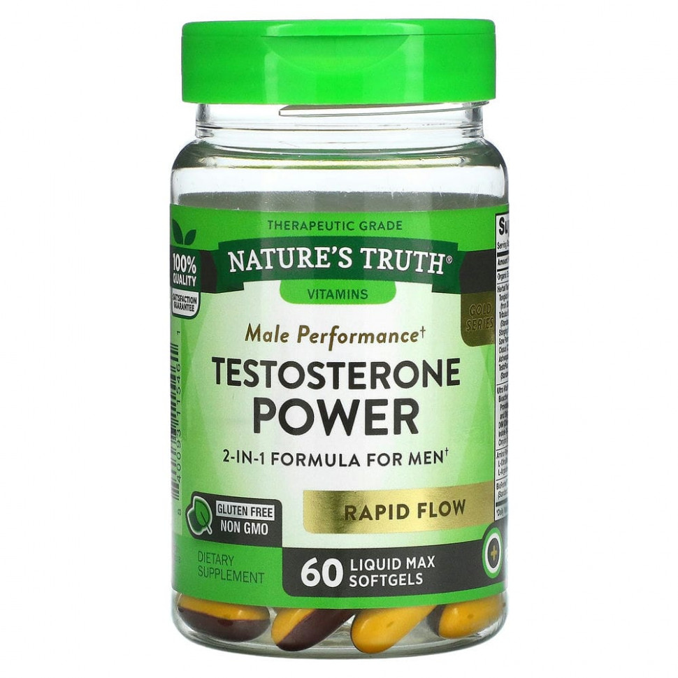 Nature's Truth, Testosterone Power, 60   Liquid Max    , -, 