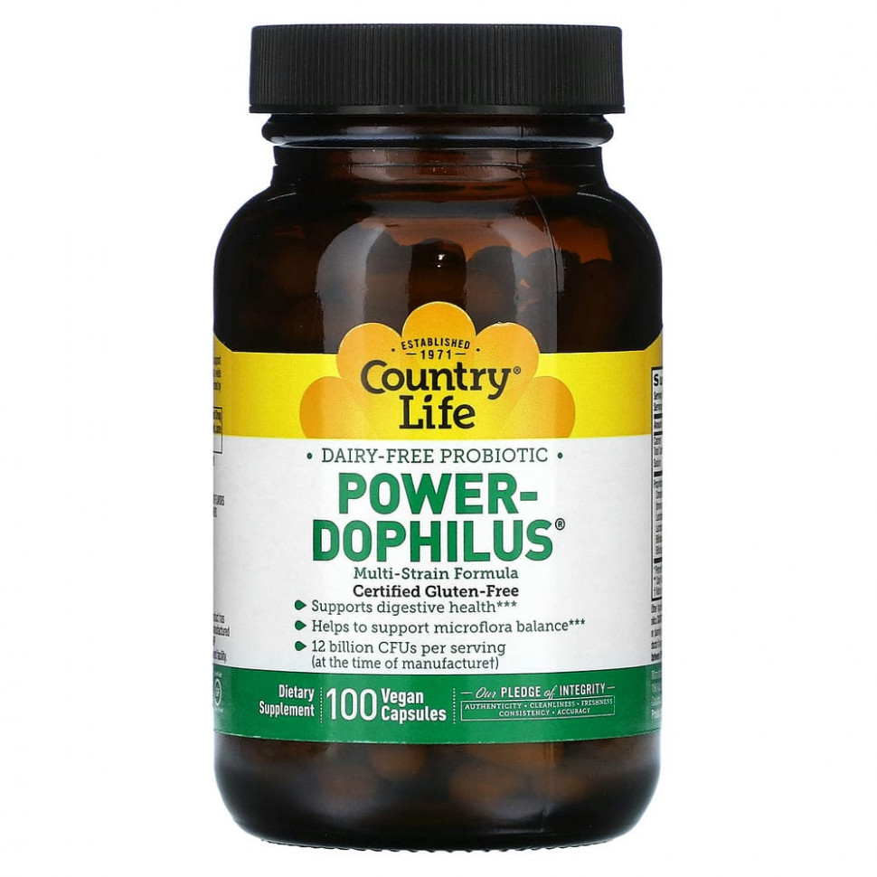  Country Life, Power-Dophilus`` 100    Iherb ()