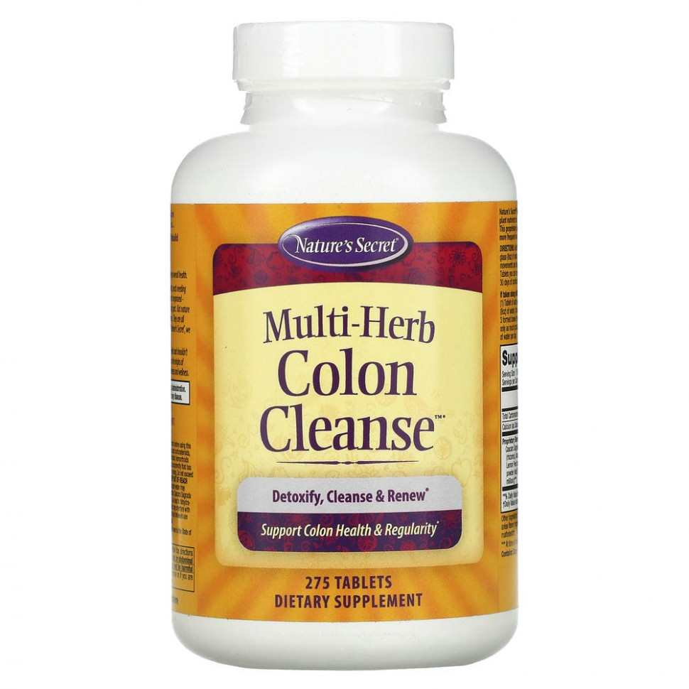 Nature's Secret, Multi-Herb Colon Cleanse, 275     , -, 