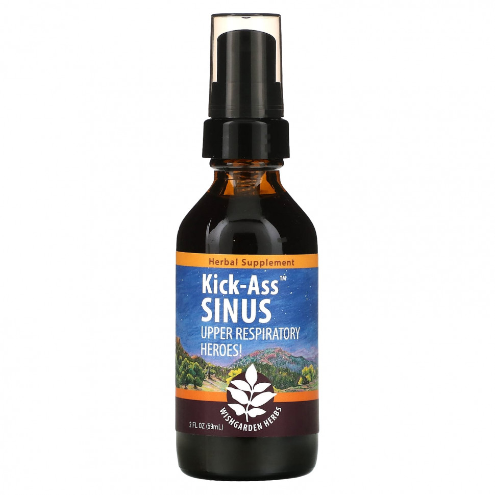 WishGarden Herbs, Kick-Ass Sinus, 59  (2 . )    , -, 