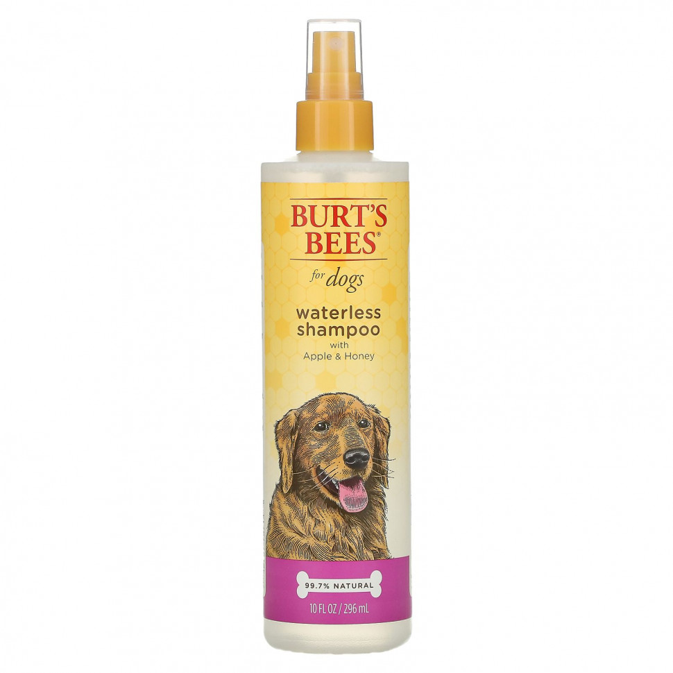  Burt's Bees, Waterless Shampoo for Dogs, Apple & Honey, 10 fl oz (296 ml)  Iherb ()