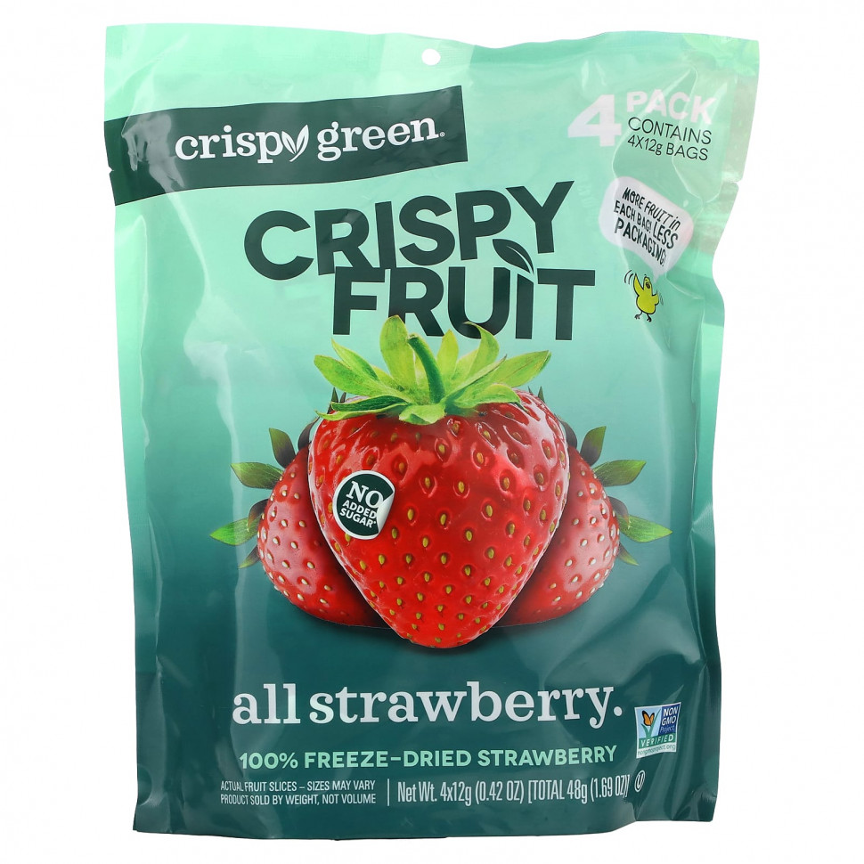 ���������� Crispy Green, Crispy Fruit, �� ������ ��������, 4 �������� �� 12 � (0,42 �����)  Iherb (������)