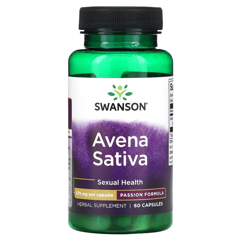  Swanson, Avena Sativa, 575 , 60   Iherb ()