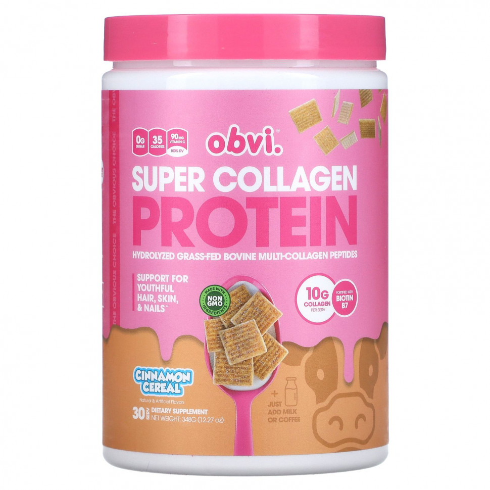 Obvi, Super Collagen Protein,   , 348  (12,27 )    , -, 