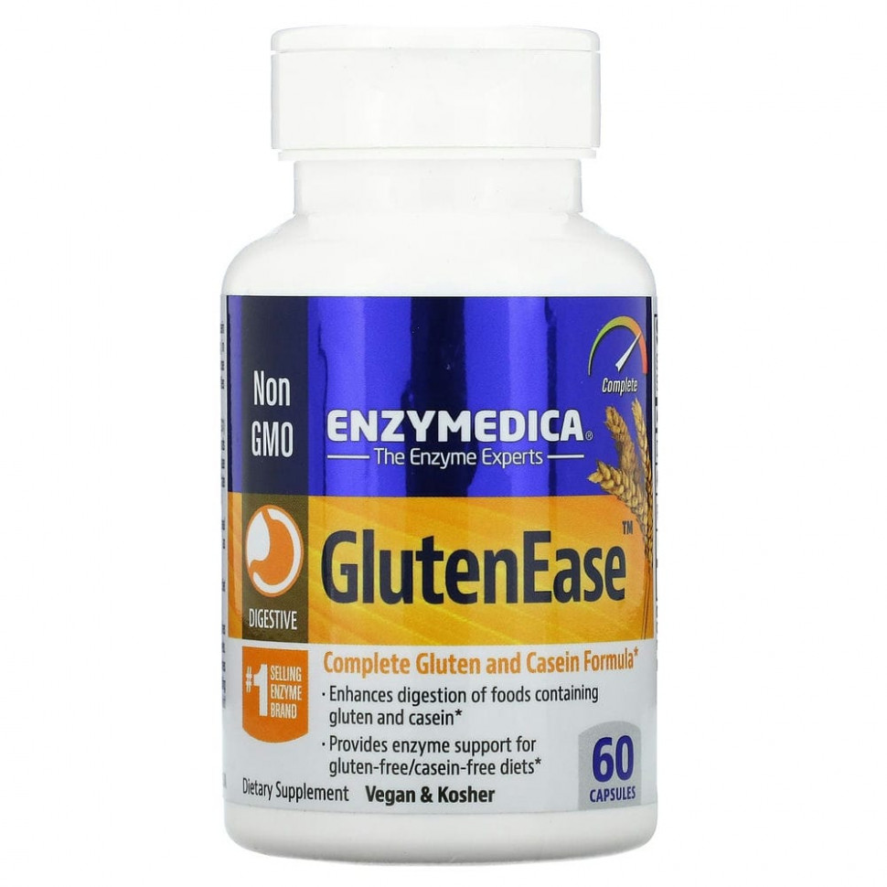 Enzymedica, GlutenEase, 60     , -, 