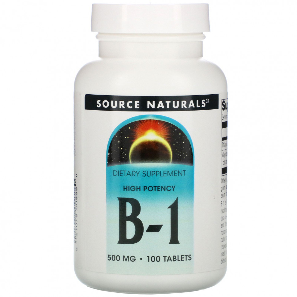 Source Naturals, B-1,  , 500 , 100     , -, 