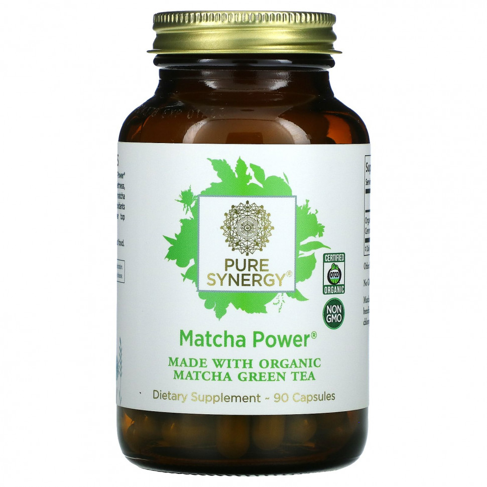 Pure Synergy, Organic Matcha Power, 90 Veggie Caps    , -, 