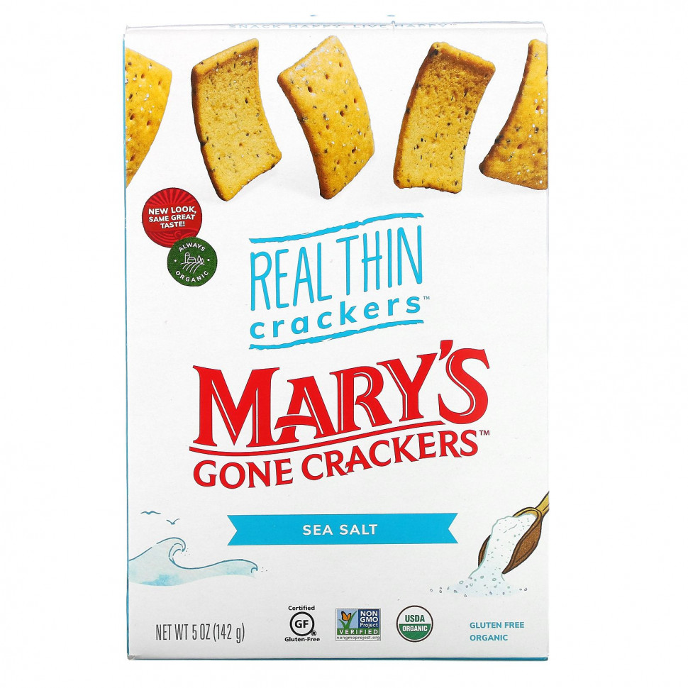 ���������� Mary's Gone Crackers, ������� Real Thin Crackers, ������� ����, 141 �  Iherb (������)