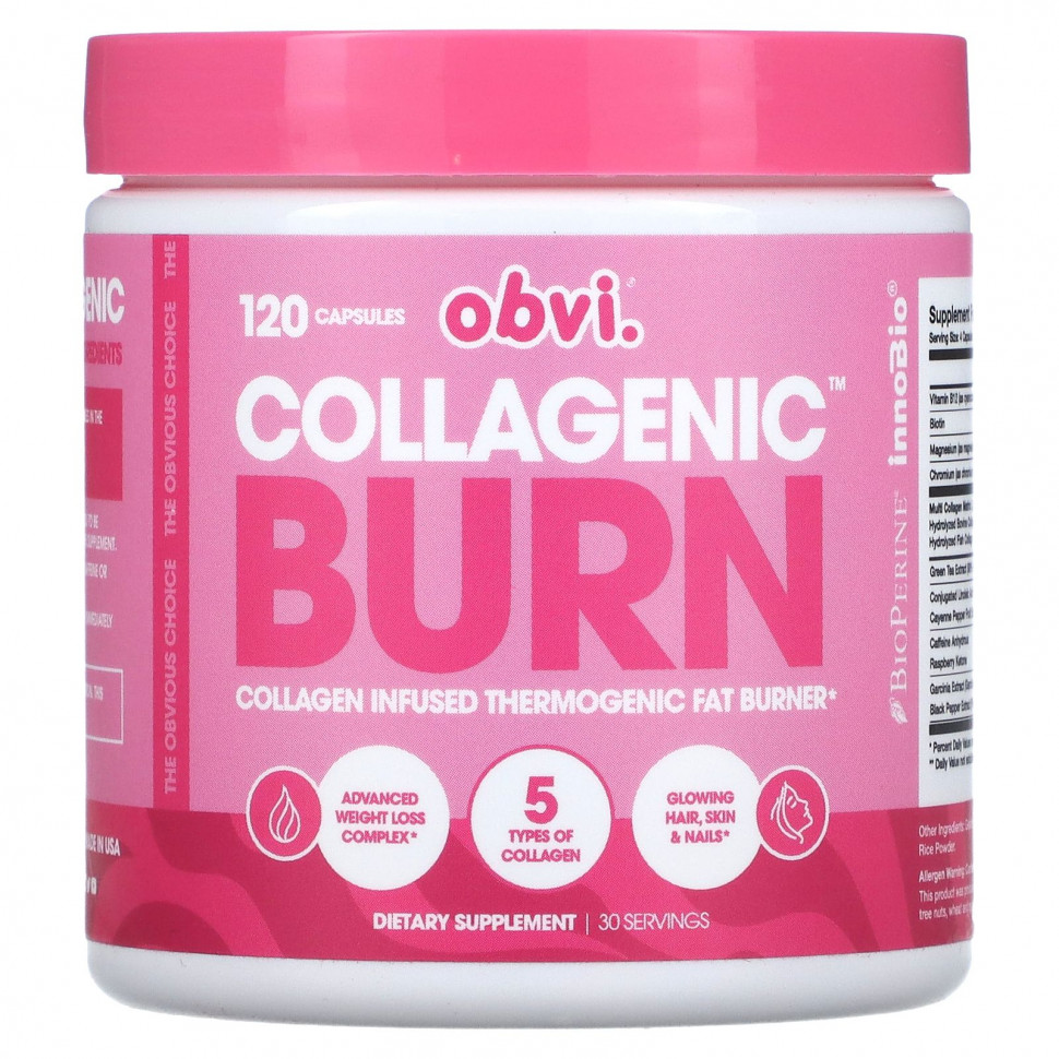 Obvi, Collagenic Burn, 120     , -, 