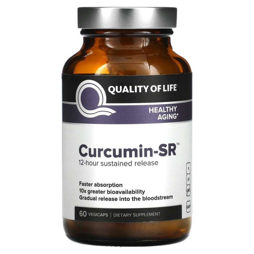 Quality of Life Labs, Curcumin-SR`` 60      , -, 