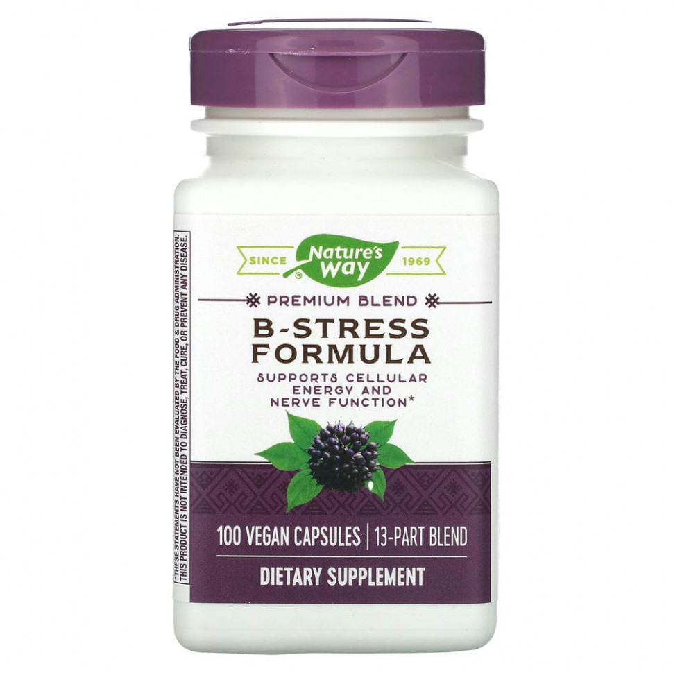 Nature's Way, B-Stress Formula, 100      , -, 