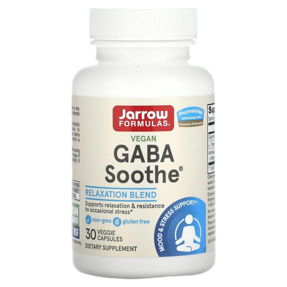 Jarrow Formulas, GABA Soothe, 30      , -, 