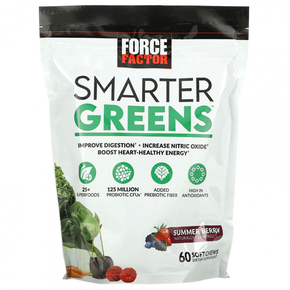 Force Factor, Smarter Greens,  , 60      , -, 