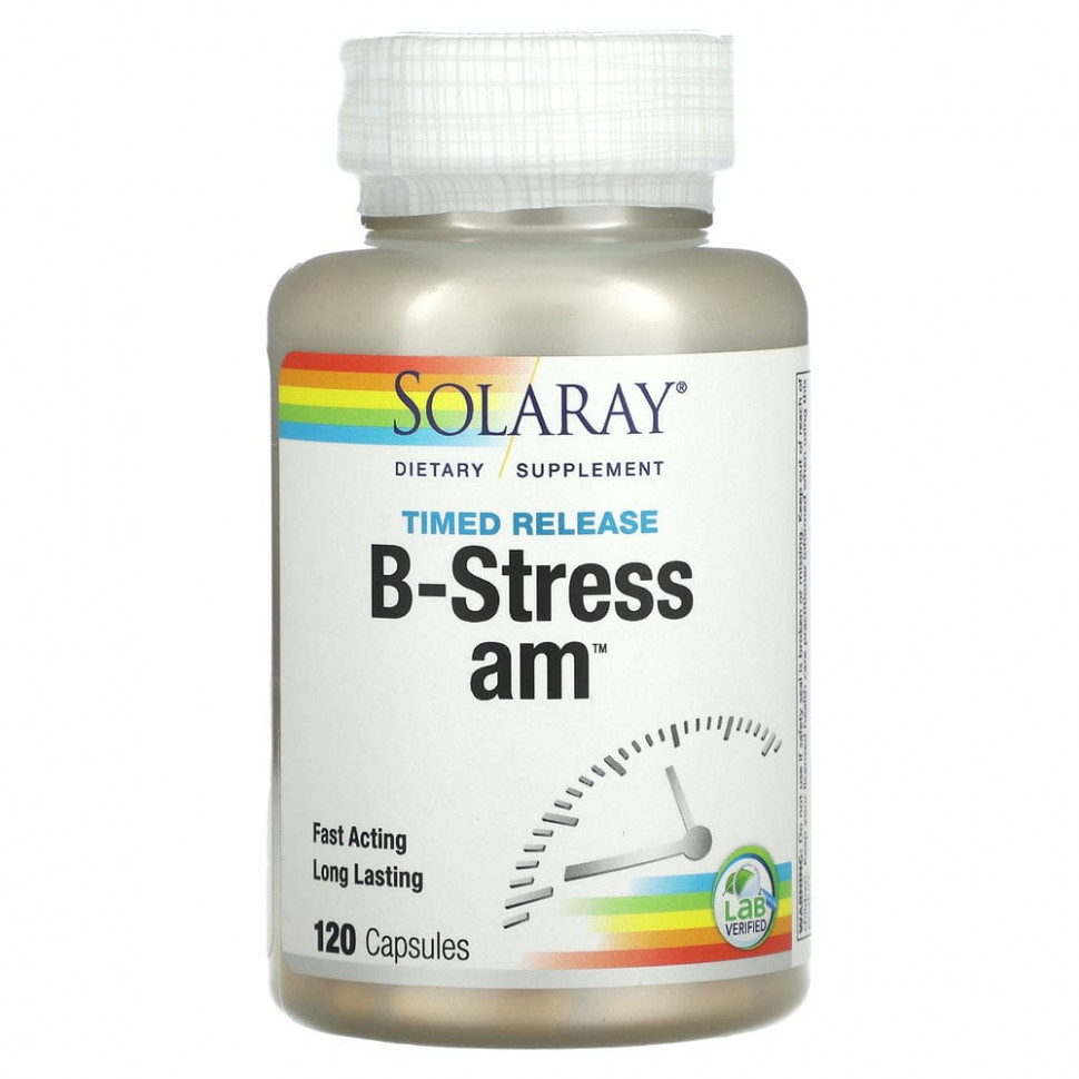 Solaray, B-Stress AM   , 120     , -, 