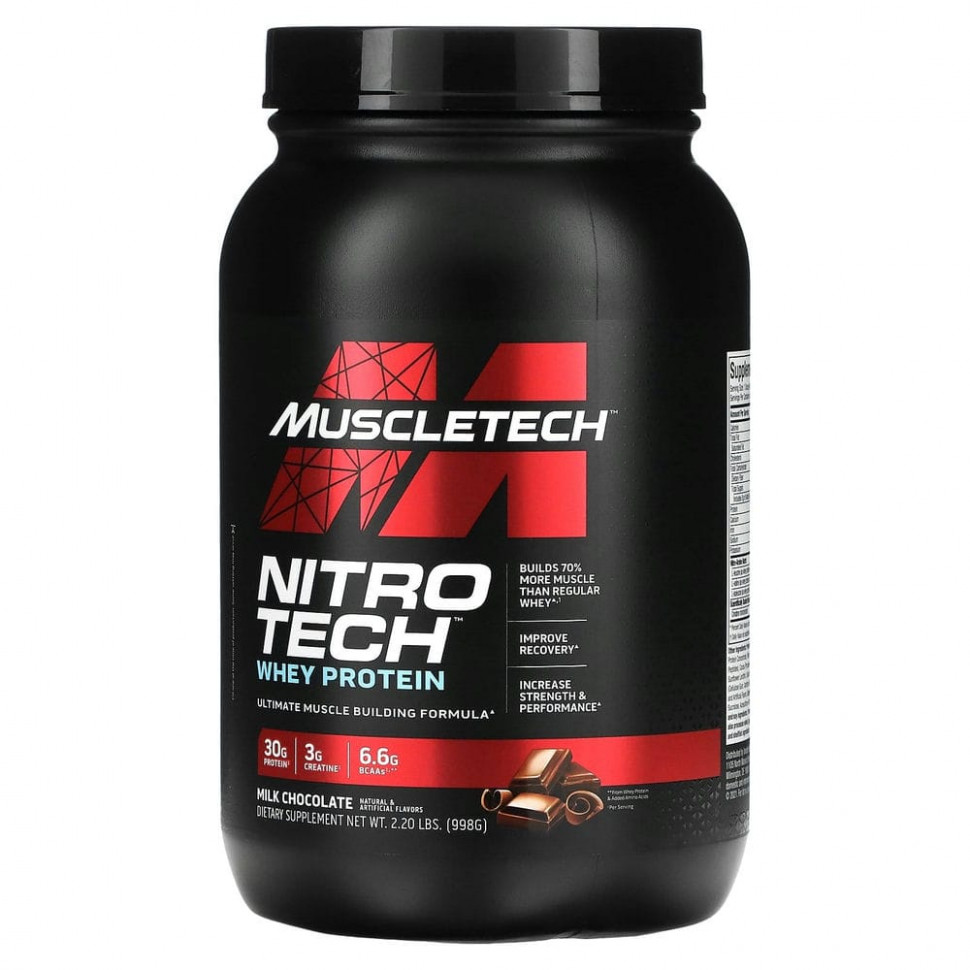  Muscletech,  Performance, Nitro Tech,      ,   , 998  (2,20 )  Iherb ()