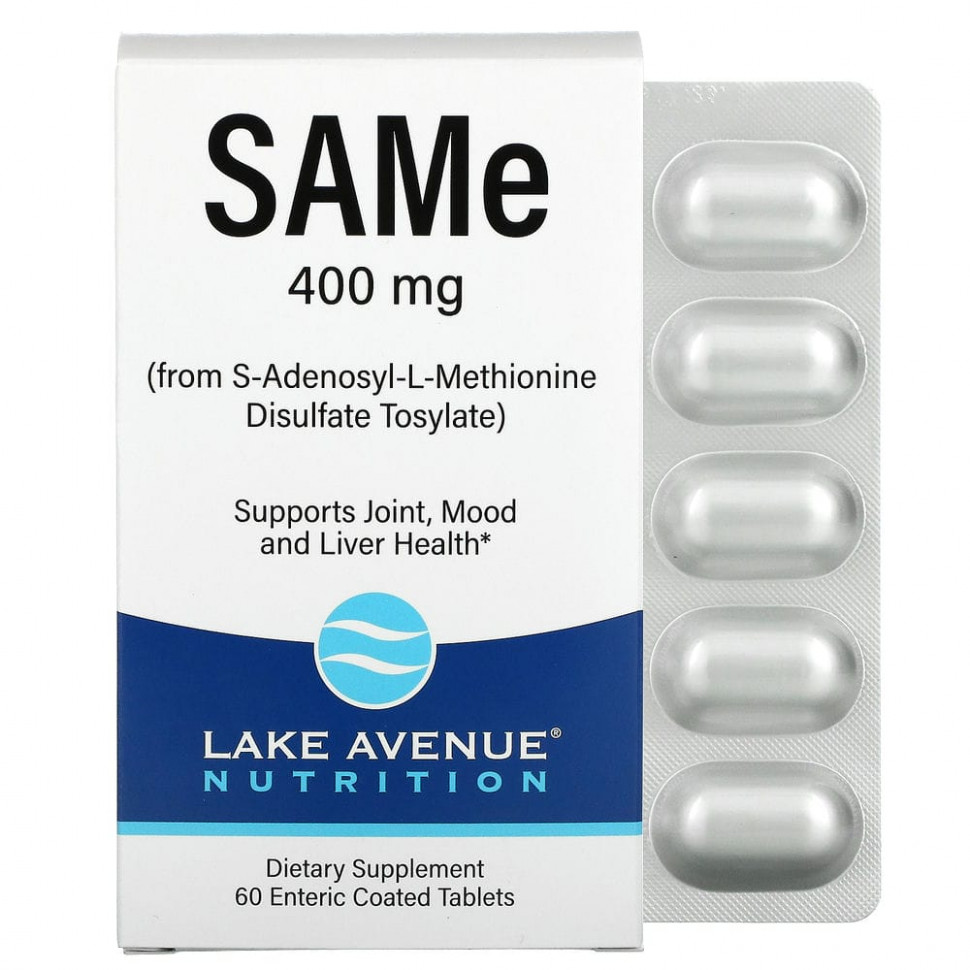 Lake Avenue Nutrition, SAMe (S--L-  ), 400 , 60     , -, 