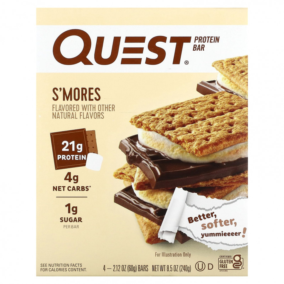 Quest Nutrition,  , S'Mores, 4 , 60  (2,12 )     , -, 