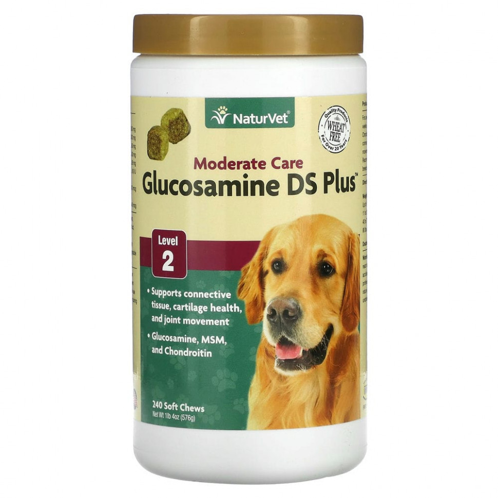 NaturVet, Glucosamine DS Plus,  ,  2, 240  , 576  (1  4 )    , -, 