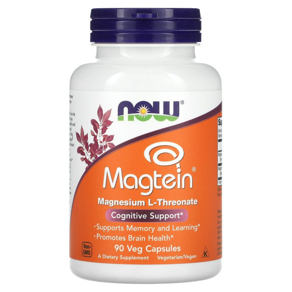 NOW Foods, Magtein, L- , 90      , -, 