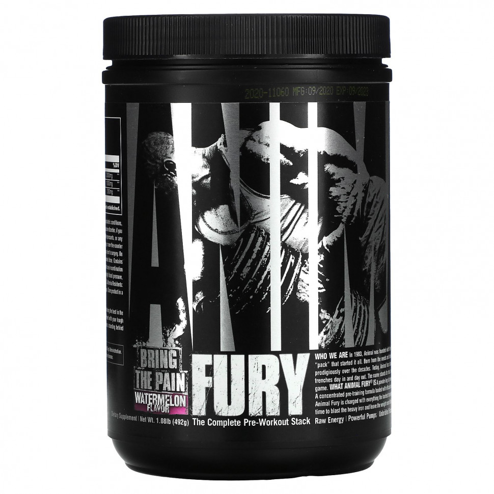 Universal Nutrition, Animal Fury,   , , 492  (1,08 )    , -, 