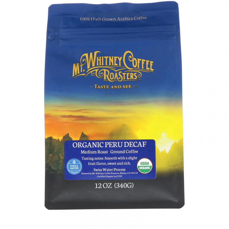 Mt. Whitney Coffee Roasters, Organic Peru Decaf,  ,  , 340  (12 )    , -, 