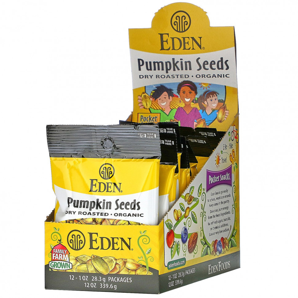 Eden Foods, Organic, Pocket snacks,  ,  , 12 , 1  (28,3 )     , -, 