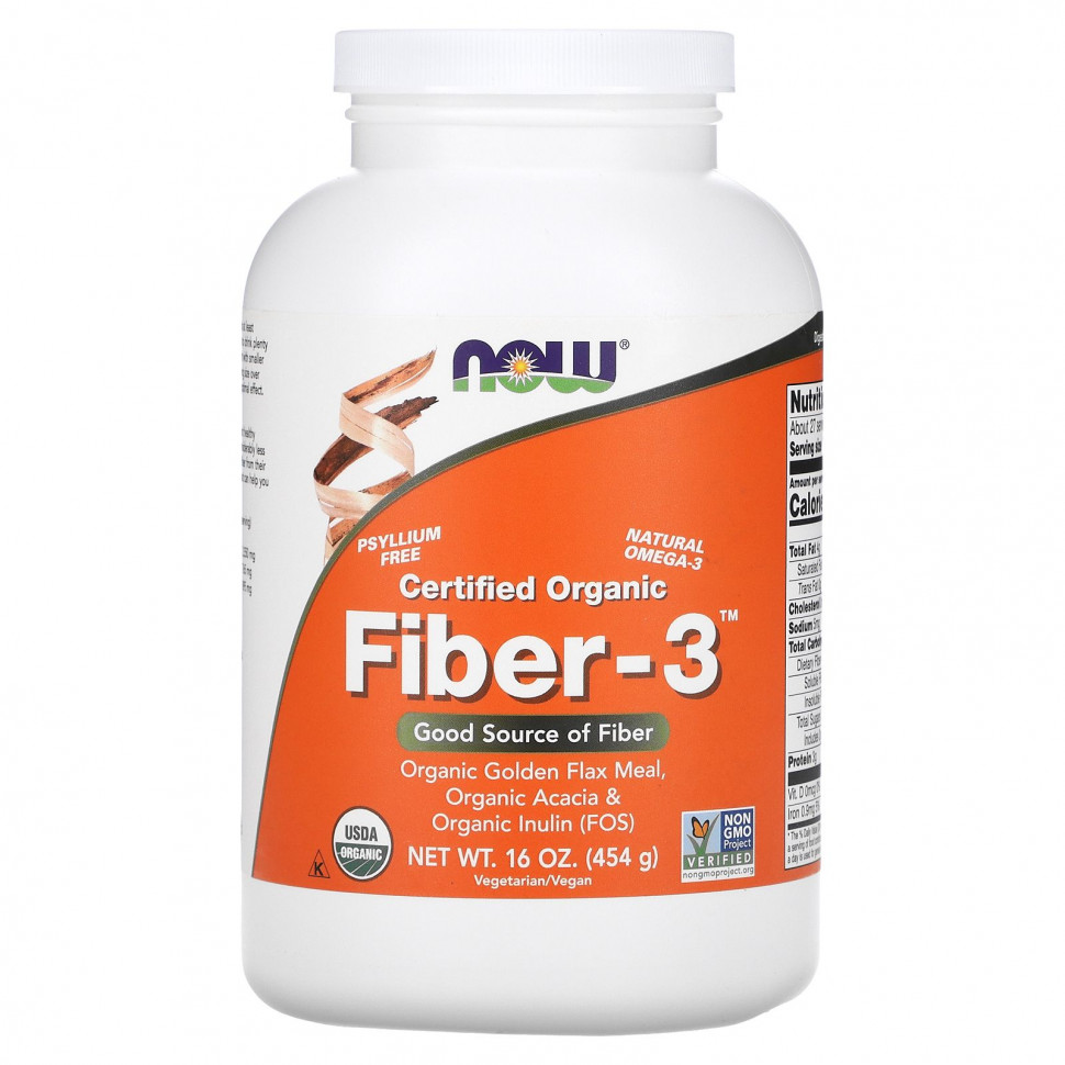 NOW Foods,   , Fiber-3, , 454  (16 )    , -, 