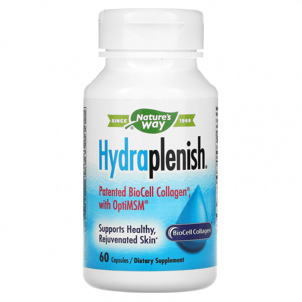 Nature's Way, Hydraplenish,   BioCell Collagen  OptiMSM, 60     , -, 