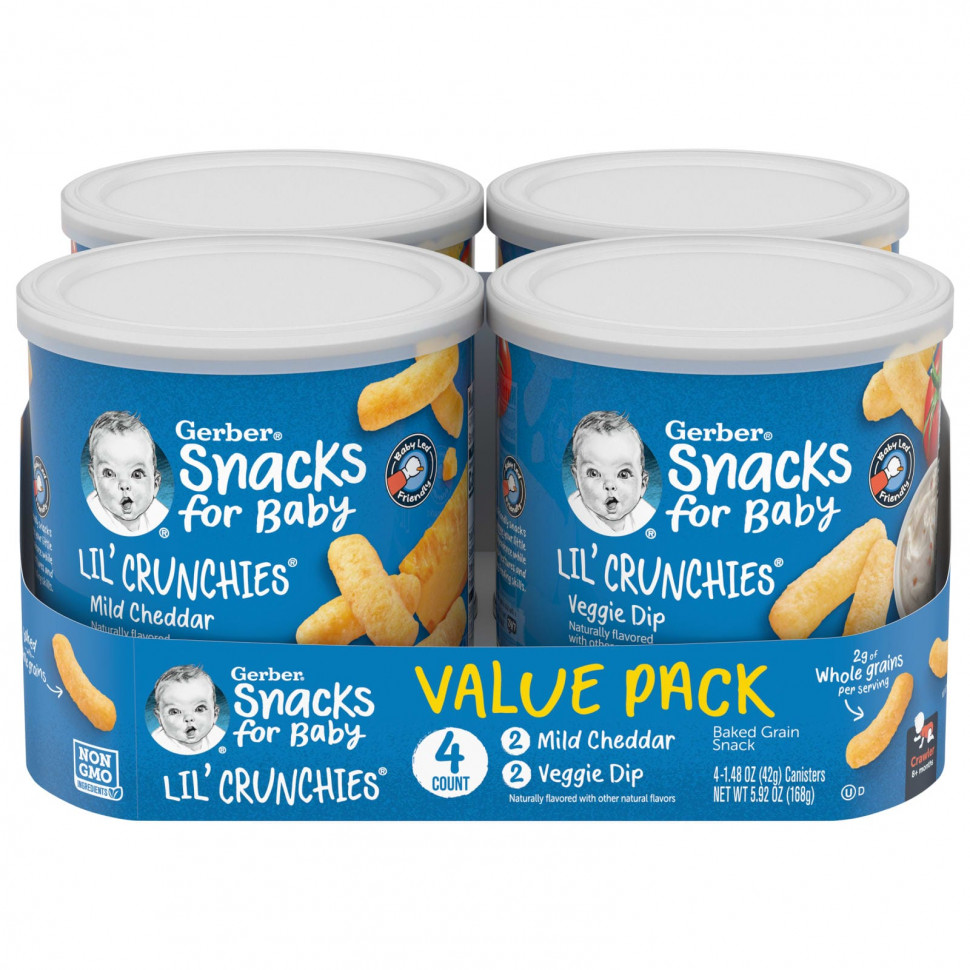 Gerber, Snacks for Baby,   ,    ,  8 ,     , 4   42  (1,48 )    , -, 