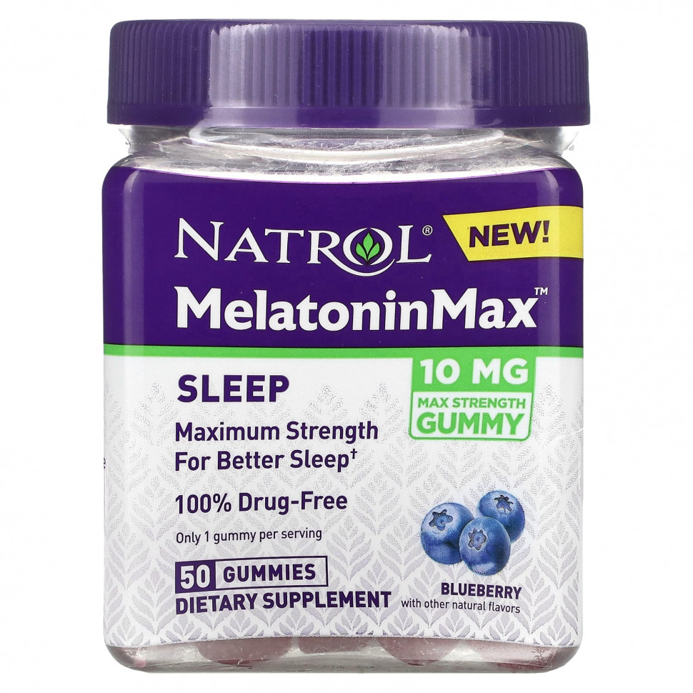 Natrol, Melatonin Max,  , , 10 , 50      , -, 