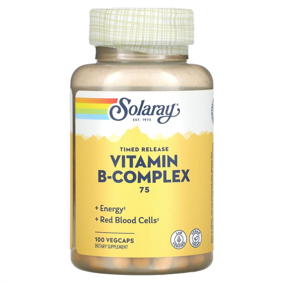 Solaray, B-Complex 75,     B  , 100      , -, 