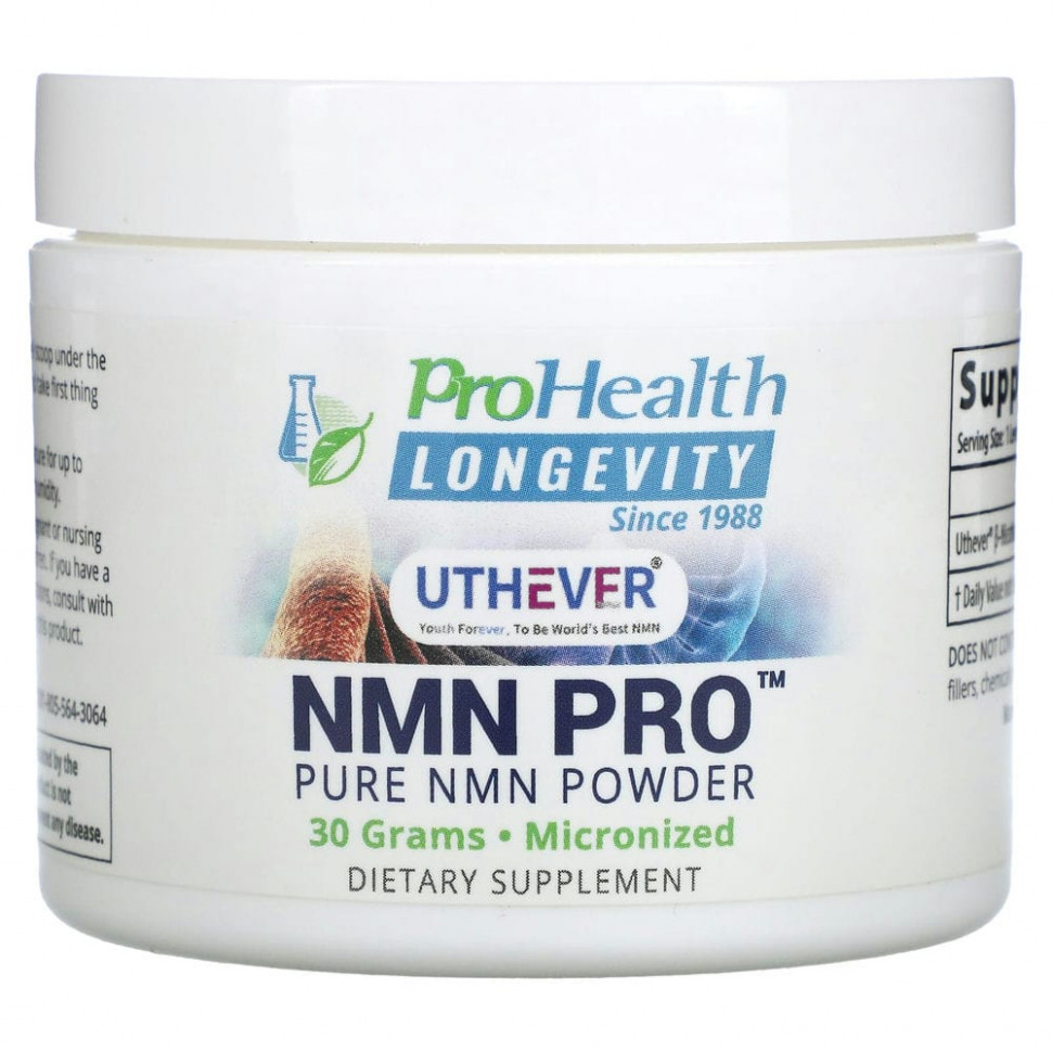 ProHealth Longevity, NMN Pro,   NMN, 30     , -, 