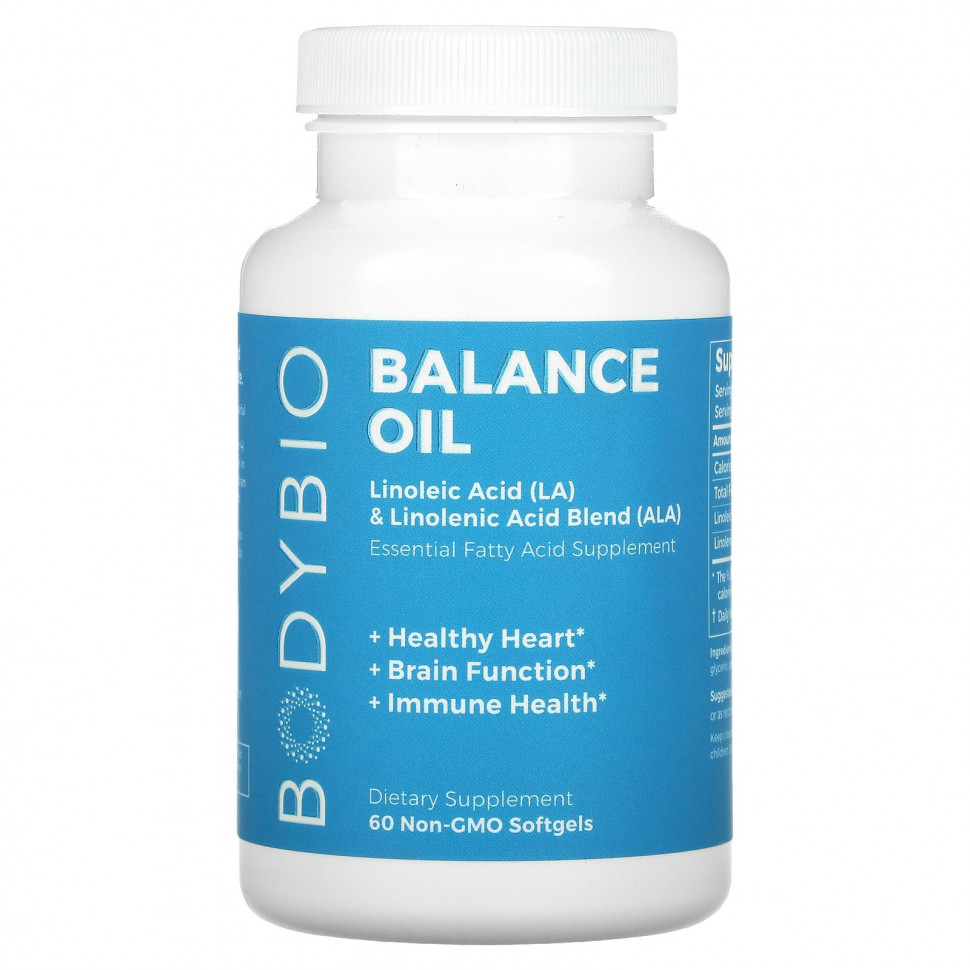 ���������� BodyBio, Balance Oil, ��������� ������� (��) � ����� ����������� ������� (���), 60 ������ �������� ��� ���  Iherb (������)