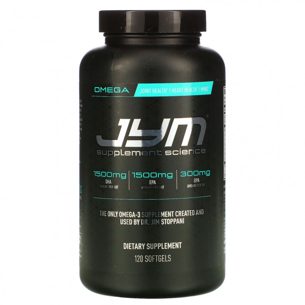 ���������� JYM Supplement Science, �����-3, 120 ������  Iherb (������)