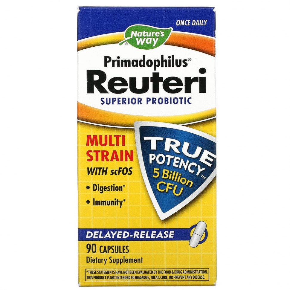 Nature's Way, Primadophilus Reuteri,  , 5  , 90      , -, 