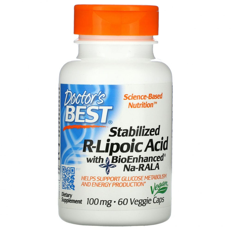 Doctor's Best,  R-   BioEnhanced Na-RALA, 100 , 60      , -, 