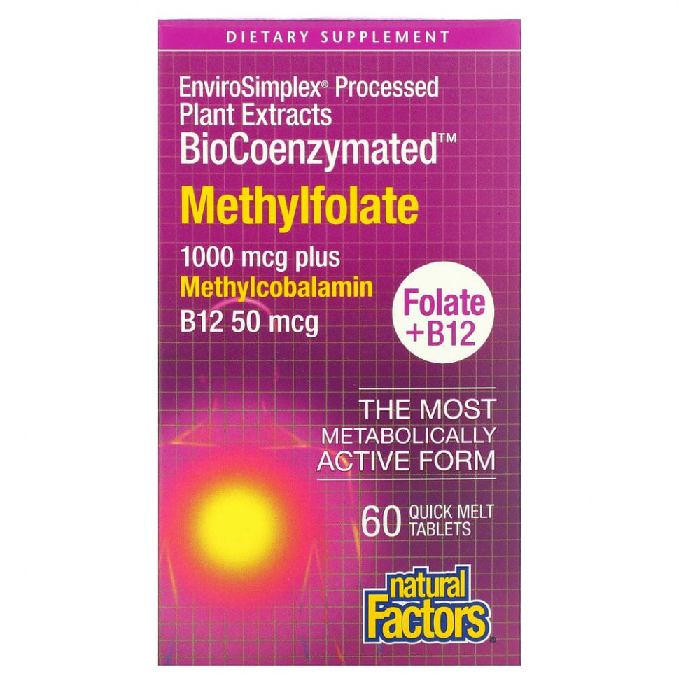 Natural Factors, BioCoenzymated, , 1000 , 60      , -, 